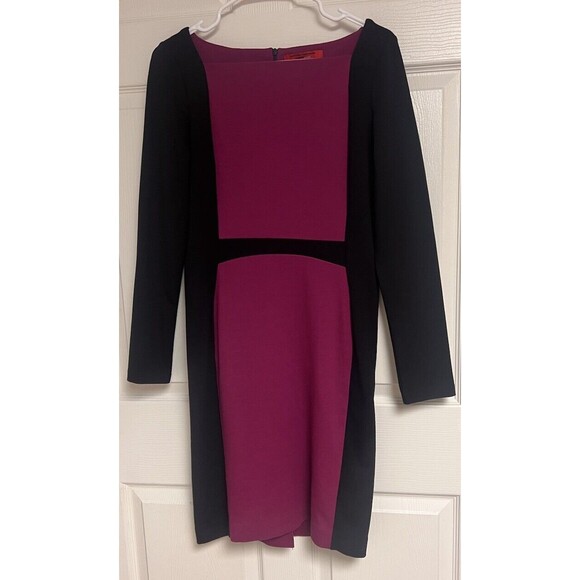 Narciso Rodriguez for Design Nation Ponte Knit Sheath Dress Color-Block Size S - Picture 1 of 7